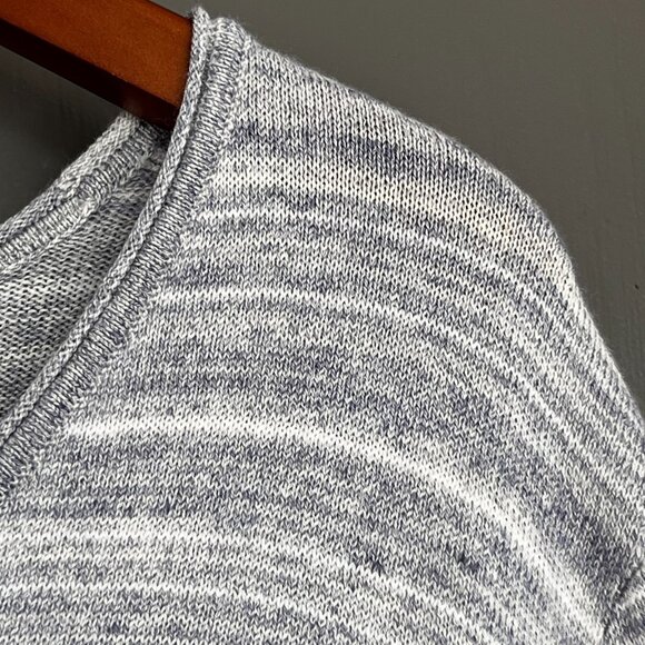 Nic + Zoe Vital Twist Sweater Pullover Knit Top Blue Stripes Women's XXL 2XL - Picture 8 of 12